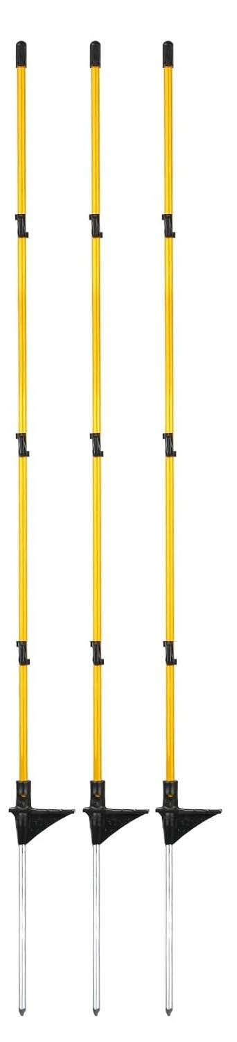 מדרגת פיברגלס-בעמודים לגדר ניידת: תמיכה קלת משקל למארזים גמישים